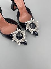 	 Amina Muaddi Begum Sling Pumps In Black Leather Color 9.5cm - 2