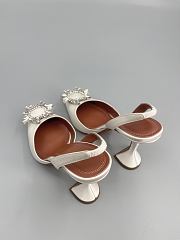	 Amina Muaddi Begum Sling Pumps In White Color 9.5cm - 2