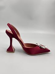 	 Amina Muaddi Begum Sling Pumps In Burgundy Color 9.5cm - 5