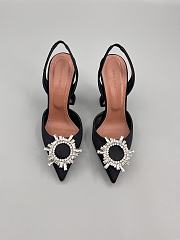 	 Amina Muaddi Begum Sling Pumps In Black Color 9.5cm - 1