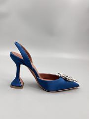 	 Amina Muaddi Begum Sling Pumps In Blue Color 9.5cm - 6