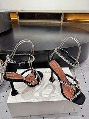 	 Amina Muaddi 100mm Gilda crystal-embellished Sandals In Black - 5
