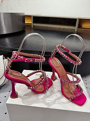 	 Amina Muaddi 100mm Gilda crystal-embellished Sandals In pink - 6