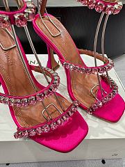 	 Amina Muaddi 100mm Gilda crystal-embellished Sandals In pink - 3