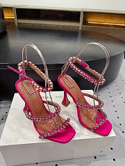 	 Amina Muaddi 100mm Gilda crystal-embellished Sandals In pink - 2