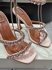 	 Amina Muaddi 100mm Gilda crystal-embellished Sandals In Light ink - 2