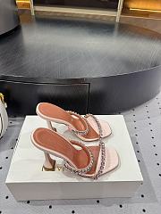 	 Amina Muaddi 100mm Gilda crystal-embellished Sandals In Light Pink - 3