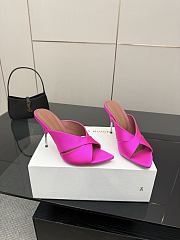 Amani Muaddi Pink Mules 10cm - 6