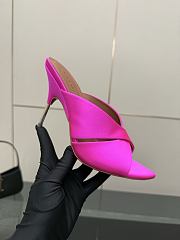 Amani Muaddi Pink Mules 10cm - 4