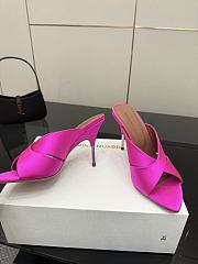Amani Muaddi Pink Mules 10cm - 3