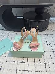 	 Aquazzura Light Pink Slingback Sandals 10cm - 6