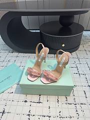	 Aquazzura Light Pink Slingback Sandals 10cm - 2