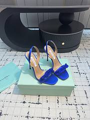 	 Aquazzura Blue Slingback Sandals 10cm - 5