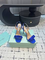 	 Aquazzura Blue Slingback Sandals 10cm - 3