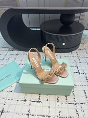 	 Aquazzura Beige Slingback Sandals 10cm - 2