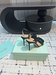 	 Aquazzura Black Slingback Sandals 10cm - 4