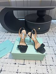 	 Aquazzura Black Slingback Sandals 10cm - 2