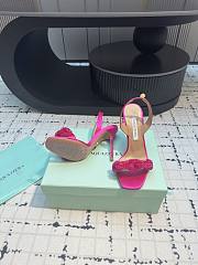 	 Aquazzura Dark Pink Slingback Sandals 10cm - 2