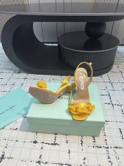 	 Aquazzura Yellow Slingback Sandals 10cm - 2