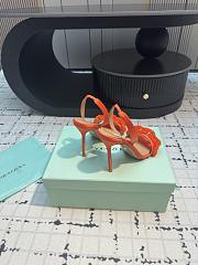 	 Aquazzura Orange Slingback Sandals 10cm - 3
