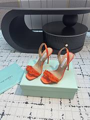 	 Aquazzura Orange Slingback Sandals 10cm - 2