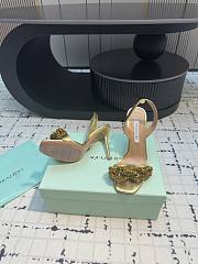 	 Aquazzura Gold Slingback Sandals 10cm - 2
