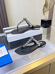 	 Aquazzura Flip Flop Black - 6