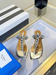 	 Aquazzura Flip Flop Silver - 1