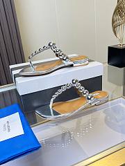 	 Aquazzura Flip Flop Silver - 3
