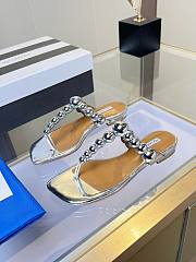 	 Aquazzura Flip Flop Silver - 2