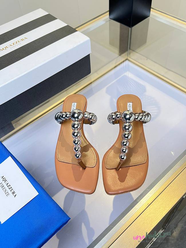 	 Aquazzura Flip Flop Beige - 1