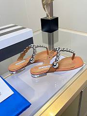 	 Aquazzura Flip Flop Beige - 4