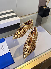 	 Aquazzura Flat Shoes In Gold - 4