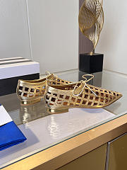 	 Aquazzura Flat Shoes In Gold - 2