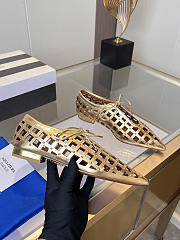 	 Aquazzura Flat Shoes In Gold - 3