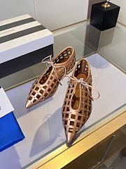 	 Aquazzura Flat Shoes In Rose Gold - 3