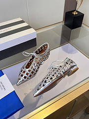 	 Aquazzura Flat Shoes In Silver - 6