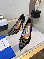 	 Aquazzura Black Crystal Pump 10cm - 4