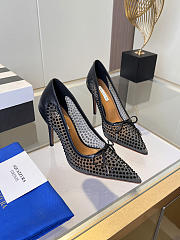 	 Aquazzura Black Crystal Pump 10cm - 3