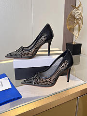 	 Aquazzura Black Crystal Pump 10cm - 2