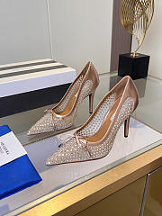 	 Aquazzura Rose Gold Crystal Pump 10cm - 6