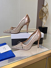 	 Aquazzura Rose Gold Crystal Pump 10cm - 5