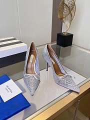 	 Aquazzura Silver Crystal Pump 10cm - 6