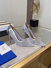 	 Aquazzura Silver Crystal Pump 10cm - 4