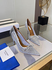 	 Aquazzura Silver Crystal Pump 10cm - 5
