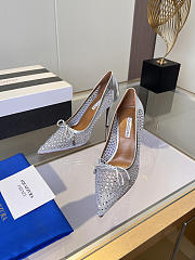 	 Aquazzura Silver Crystal Pump 10cm - 3
