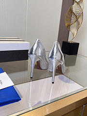	 Aquazzura Silver Crystal Pump 10cm - 2