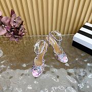 Aquazzura Leather Embellished Tequila Sandals 105 - 6