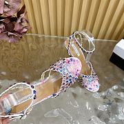 Aquazzura Leather Embellished Tequila Sandals 105 - 3