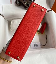 Hermes Mini Kelly 19cm Epsom In Red - 3